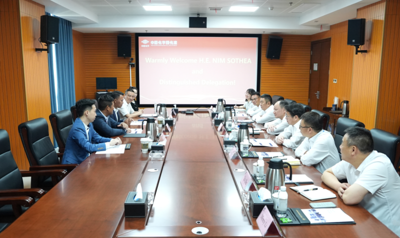 周鴻與柬埔寨公共事務(wù)與交通運輸部副部長尼姆·索提亞舉行會談